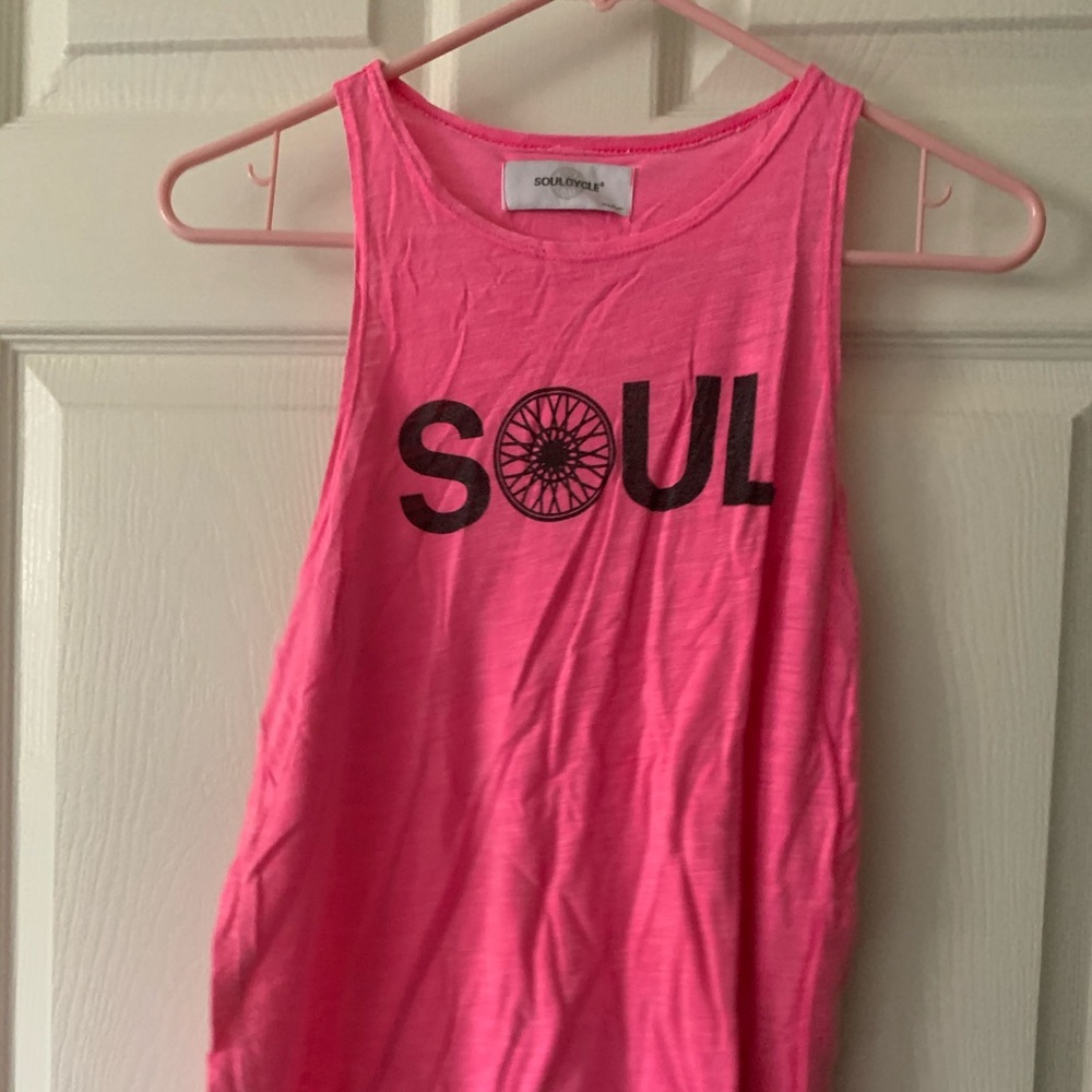 Soulcycle pink tank